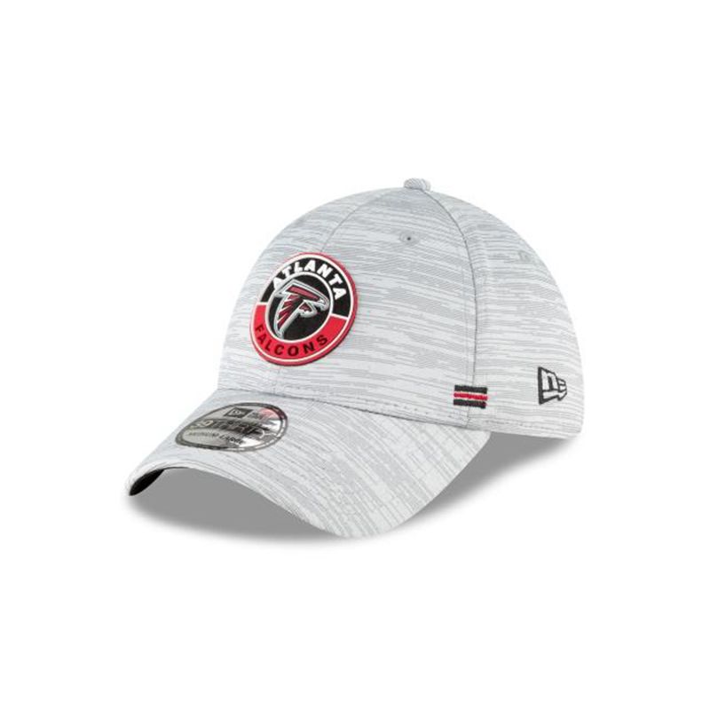 NFL Atlanta Falcons Official Fall Sideline 39Thirty Stretch Fit (VIF4506) - Grey New Era Caps